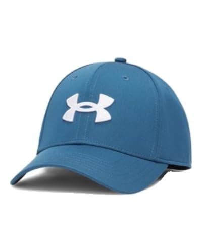 Image of Under Armour Men's Blitzing Cap Stretch Fit, (499) Wham Blue / / White, Small/Medium