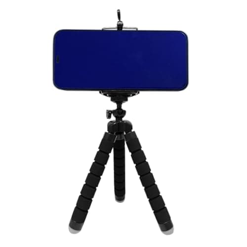 Image of YIYIWANG Phone Tripod Cell Phone Stands Flexible Octopus Style Portable Mini Travel Tripod Stand Camera Mount for Gopro Smartphone and Digital Camera Video Outdoor (Black)