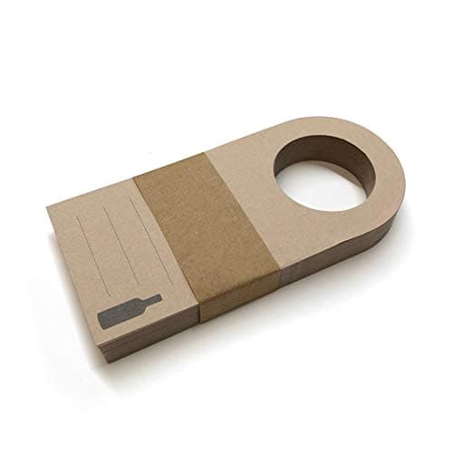Image of CYDPrinting Wine Beverage Bottle Neck Hanging Cards Tags Labels Reserved Table Number Name (MANILLA 1 (Sample Card))