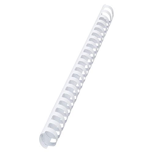 Image of GBC CombBind Binding Combs, 38 mm, 330 Sheet Capacity, A4, 21 Ring, White, Pack of 50, 4028205
