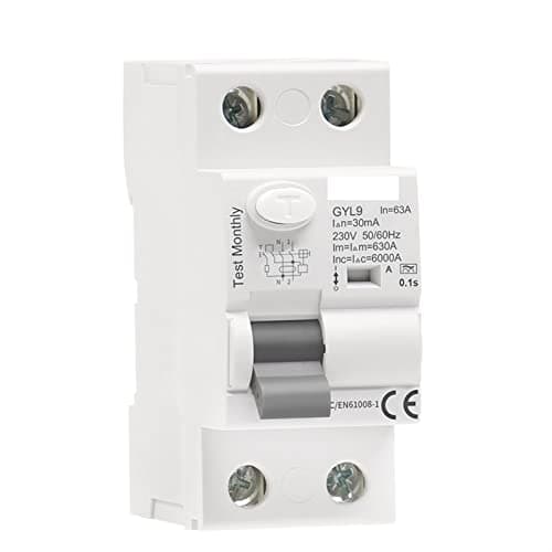 Image of Circuit Breaker Gyl9 a Type RCCB Residual Current AC ELCB 2 Pole 40a 63a 30mA 100mA 300MA RCD(300ma,2P 40A)