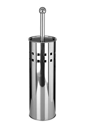 Image of Premier Housewares Square Design Toilet Brush Holder - Stainless Steel