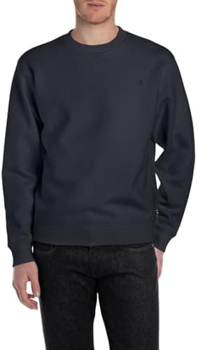 Image of Replay Men's Sweatshirt, 067 Night Blue, XL