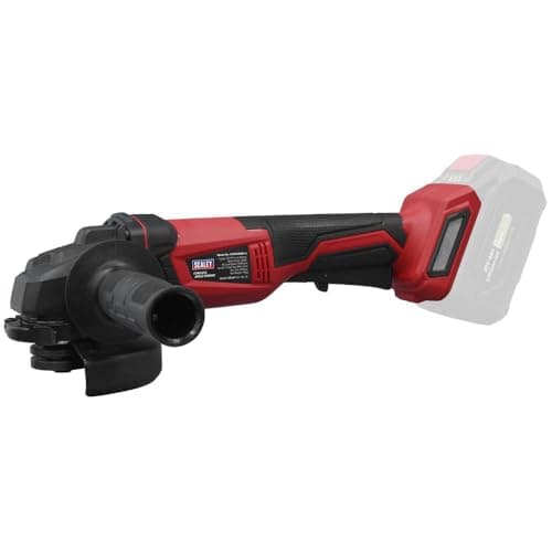Image of Sealey 20V SV20 Series Cordless Angle Grinder 115mm - Body Only - CP20VAGB, Black