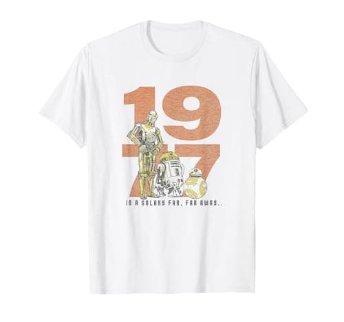 Image of Star Wars C-3PO, R2-D2, BB-8 1977 Droids Pop T-Shirt