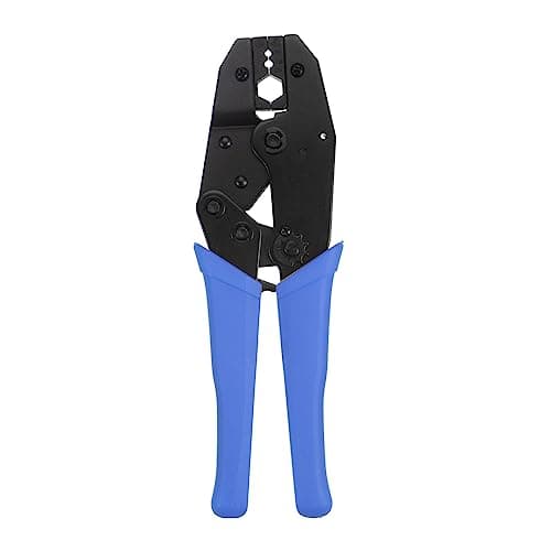 Image of sourcing map Ratchet Crimper Plier Tool for Crimping RG8 RG11 RG174 RG179 RG213 .100" .128" .429" RF Coax/Communications Connectors, Blue
