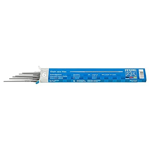 Image of PFERD 11037203 Chainsaw Files, Round, 200 mm x 4.0 mm, Spiral Cut, Premium Line - for Manual Sharpening of Saw Chains, File Diameter 4.0 mm