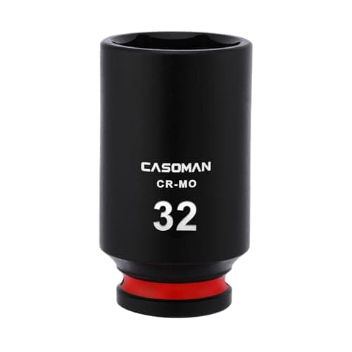 Image of CASOMAN 1/2" Drive x 32mm Deep Impact Socket, 6-Point, Metric, CR-MO