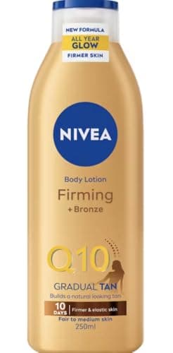 Image of NIVEA Firming + Bronze Body Lotion Q10 – Gradual Tan for Fair to Medium Skin 250ml