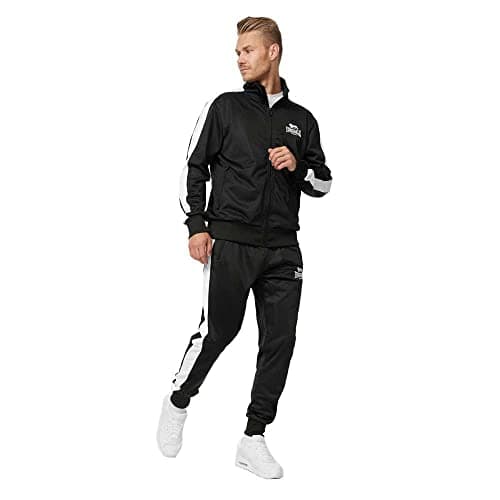 Image of Lonsdale Men's Pember Jogging Suit, Black, L