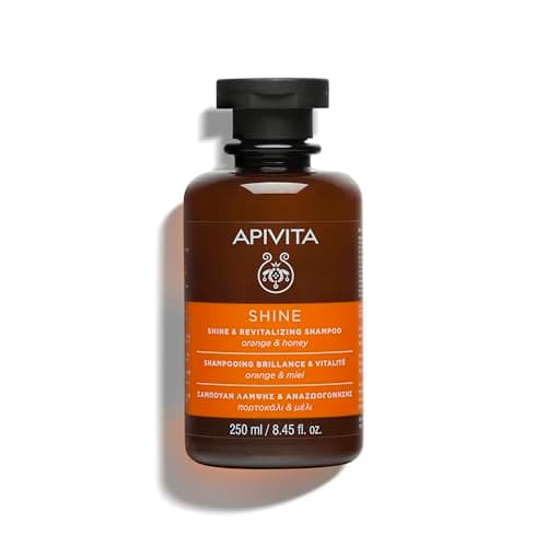 Image of Apivita Shine and Revitalizing Shampoo 250ml - Natural Shampoo with Orange and Honey - Promotes Hair Shine and Revitalizes - For All Hair Types
