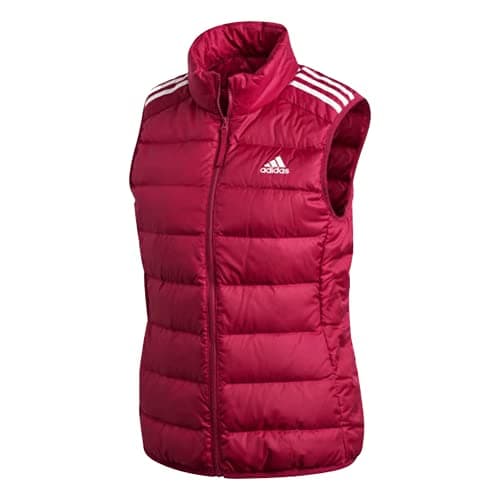 Image of Adidas Womens Essential Down Vest Power Berry Size Medium