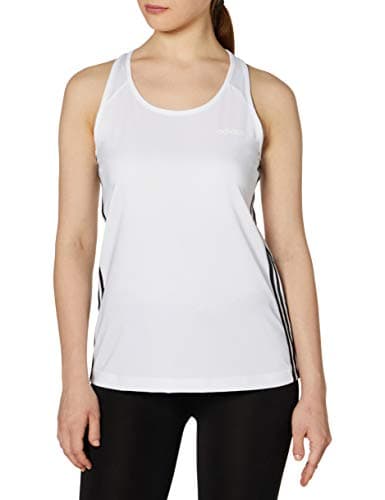 Image of Adidas Women Design 2 Move 3-Stripes Tanktop - White, Small