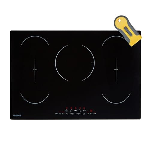Image of Arebos induction hob | 9800 W | 5 hobs with 2 flex zones | 77 cm | self-sufficient | with Sensor Touch, timer, childproof lock, overheating protection, auto shut-off