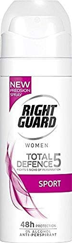 Image of Right Guard Womens Deodorant, Total Defence 5 Sport Anti-Perspirant Spray, Multipack 6 x 150 ml