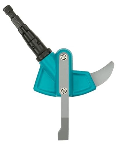 Image of Gardena combisystem 2-in-1 Patio Weeder: Weeder that removes all tares (unwanted plants) and moss, with stainless steel bow for extra wide joints, suitable for all cs handles (03607-20)