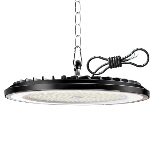 Image of 1 Pack 200W UFO LED High Bay Light 30000LM, 6000K Super Bright Workshop Lighting, IP65 Waterproof LED Garage Industrial Lights, Commercial Bay Lighting for Workshop, Warehouse, Garage, Factory