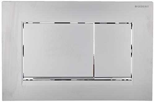Image of Geberit - Geberit Sigma50 Push Button, for Dual Discharge: Brushed Chrome (115.788.GH.5)