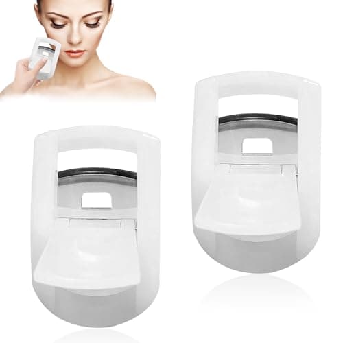 Image of 2PCS Eyelash Curler Portable Mini Lash Curler for Travel and Makeup Long Lasting Lifted Lashe