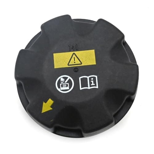 Image of Ollanoos 17117639020 Radiator Cap Cover, Car Radiator Cap Radiator Expansion Tank Cap Replacement for BMW 1 2 3 4 5 6 7 Series 2004-2019 Engine Radiator Expansion Cover 17117521071 17117639020