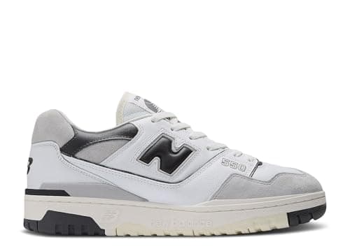Image of New Balance 550 Mens Sneakers, Base Grey/Black, 5.5 UK