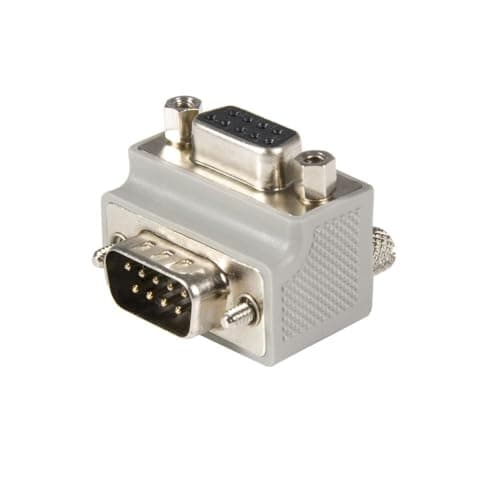 Image of StarTech.com Right Angle DB9 to DB9 Serial Cable Adapter Type 2 - M/F (GC99MFRA2),Grey