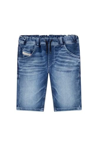 Image of Diesel JoggJeans Shorts in Mid-Blue with Shades Children's Jean Shorts, Blue denim, 14 Years