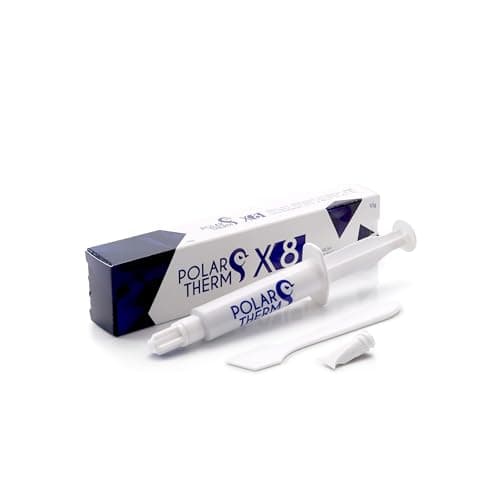 Image of Polartherm X-8 by Thermal Grizzly - 10 Grams CPU Thermal Paste for CPU & GPU - High Thermal Conductivity, Long Durability, Non-Conductive Thermal Grease - Thermal Compound Kit with Spatula
