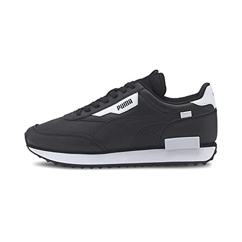 Image of PUMA Future Rider Contrast Lace-Up Black Synthetic Mens Trainers 374763_02