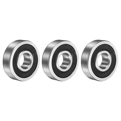 Image of sourcing map 1633-2RS Deep Groove Ball Bearing, 3pcs 5/8" x 1-3/4" x 1/2" Hign Carbon Chrome Steel Z2 Double Rubber Sealed Bearing (P6)