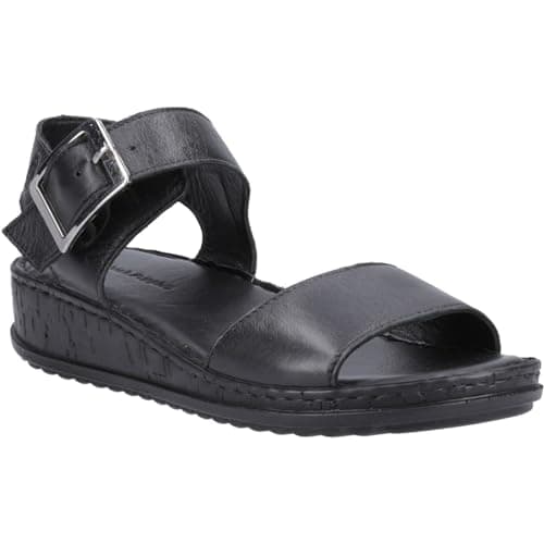 Image of Hush Puppies Female Ellie Sandal, Black, 5