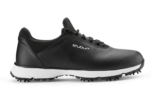 Image of Stuburt Men's Evolve Classic Waterproof Comfort Spiked Golf Shoe Rain, Black, 8.5 UK
