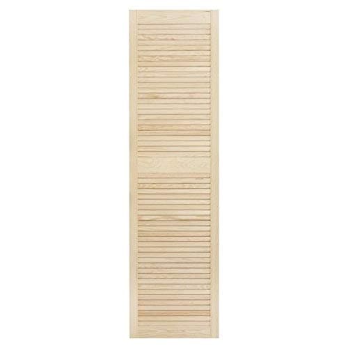Image of Louvre Door – Pine Wood – Vented Open – Ready to Paint Internal Louvre Cupboard Doors – Slatted Wardrobe Doors – Various Sizes (1700mm (67") Height, 444mm (17.5") Width)