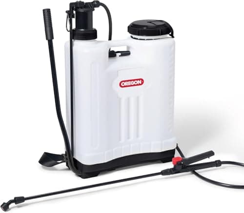 Image of Oregon Backpack Sprayer with Lance and 4 Adjustable Spray Nozzle, Suitable For Pesticide, Lawn Feed, Weed and Moss Killer, Reliable Outdoor Garden & Lawn Care, Knapsack Sprayer Garden Tool, 20 Litres