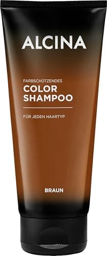 Image of ALCINA Colour Shampoo Brown | 1 x 200 ml | Colour Shampoo | Colour Refresher for Natural, Coloured or Highlighted Hair | Mild Cleaning & Shine | Strengthening the Effect with Longer Exposure Time