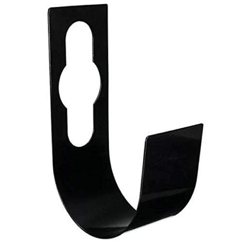 Image of 8.5 Inches Durable Steel Garden Hose Hanger (Black 1 Pcs) - Spigot Hook Hose Holder New