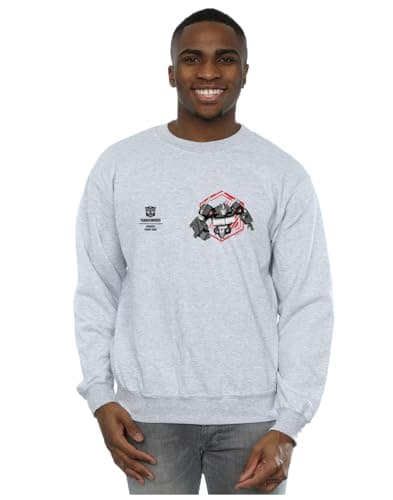 Image of Absolute Cult Hasbro Men Transformers Optimus Prime Sweatshirt Sport Grey XX-Large