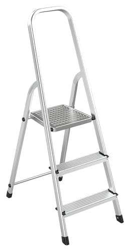 Image of Sealey ASL3S Aluminium Step Ladder 3-Tread EN 131