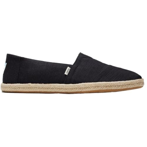 Image of TOMS Men's Alpargata Rope Loafer Flat, Black, 6 UK