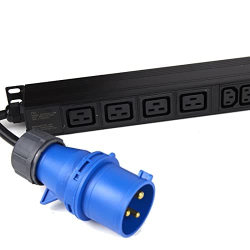 Image of kenable PDU COMBO 4 x C19 Sockets 20 x C13 IEC Sockets to 32A Commando Vertical Unit 3m [3 metres]