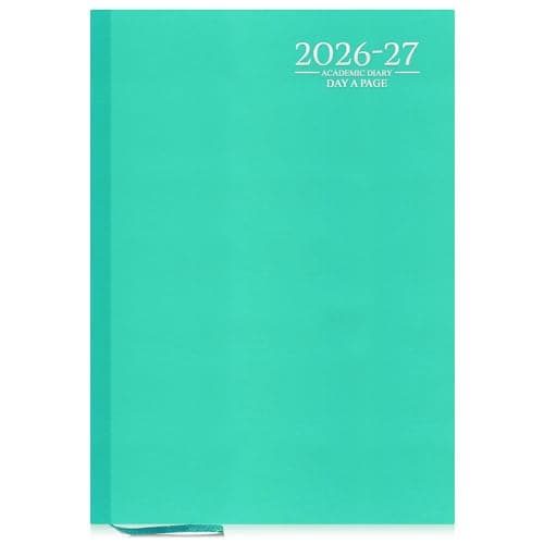 Image of G4GADGET 2026-2027 Academic Diary A4 Week To View Teal Hardback – August 2026 to July 2027 Weekly Planner, Student Teacher School Organizer, Timetable & Appointment Year Planner