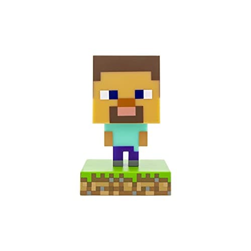 Image of Paladone Minecraft Officially Licensed Steve Free Standing Desk Light, Gaming Room Decor and Merchandise for Boys and Girls, Nightlight Gift Accessory for Playroom and Bedroom