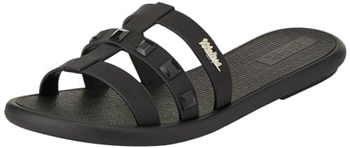 Image of Melissa Sun Atlantis Ad, Women's Flat Sandals, Black/White, 5 UK