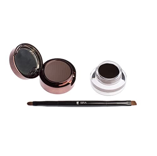 Image of Eyebrow Pomade & Powder - Waterproof Make Up - Cream Powder - Long Lasting 24h Eyebrow Pomade (Dark Chocolate)