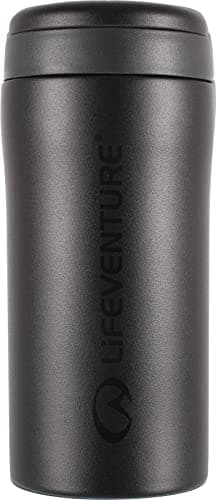 Image of Lifeventure Thermal Mug, Leakproof & Vacuum Insulated Reusable Coffee Travel Cup, 300ml, Matt Black