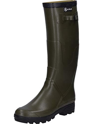 Image of Aigle Mens Benyl M Wellington Boots, Green Kaki 001, 11 UK