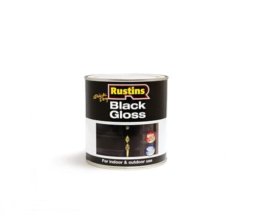 Image of RUSTINS Black Gloss Paint 250ml