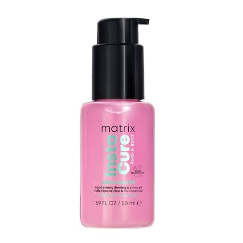 Image of MATRIX | Repairing Hair Treatment Oil | With Citric Acid & Squalane | For Damaged Hair, Strengthens, Fortifies & Adds Shine | InstaCure Build-A-Bond Billion Bond Oil | 50ml