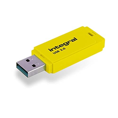 Image of Integral 32GB Neon Yellow USB 3.2 Gen 1 Flash Drive