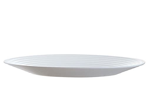 Image of Luminarc 8013636 Harena Plates, Glass, 25 cm, White - 1 Unit